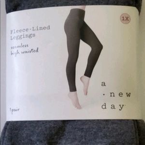 Leggings, Women’s by: a new day ,brand. NWOT Size 1x High waisted fleece lined.